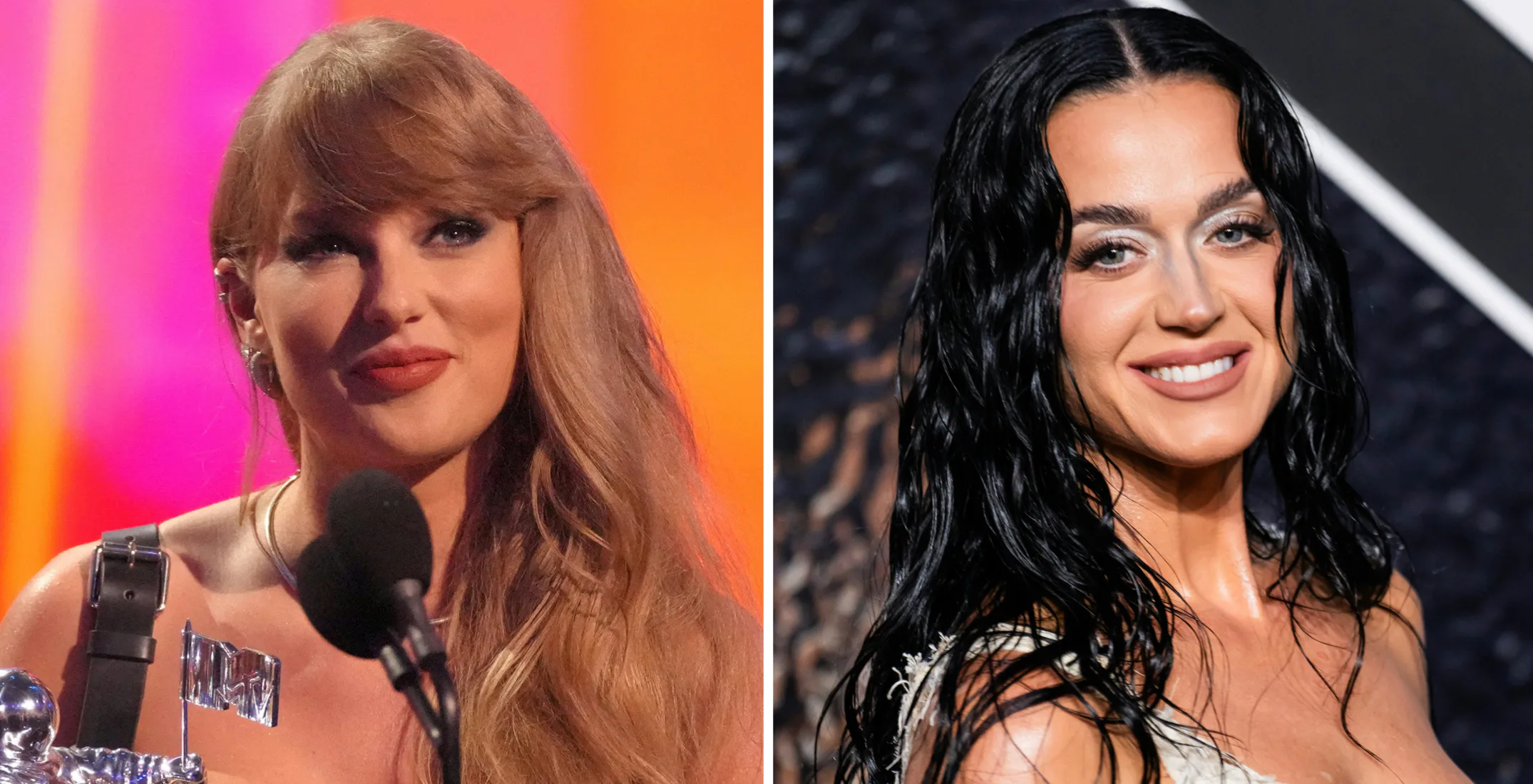 Taylor Swift's Reactions To Katy Perry's VMAs Speech Are Going Viral