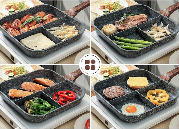 SENSARTE Nonstick Divided Grill Pan