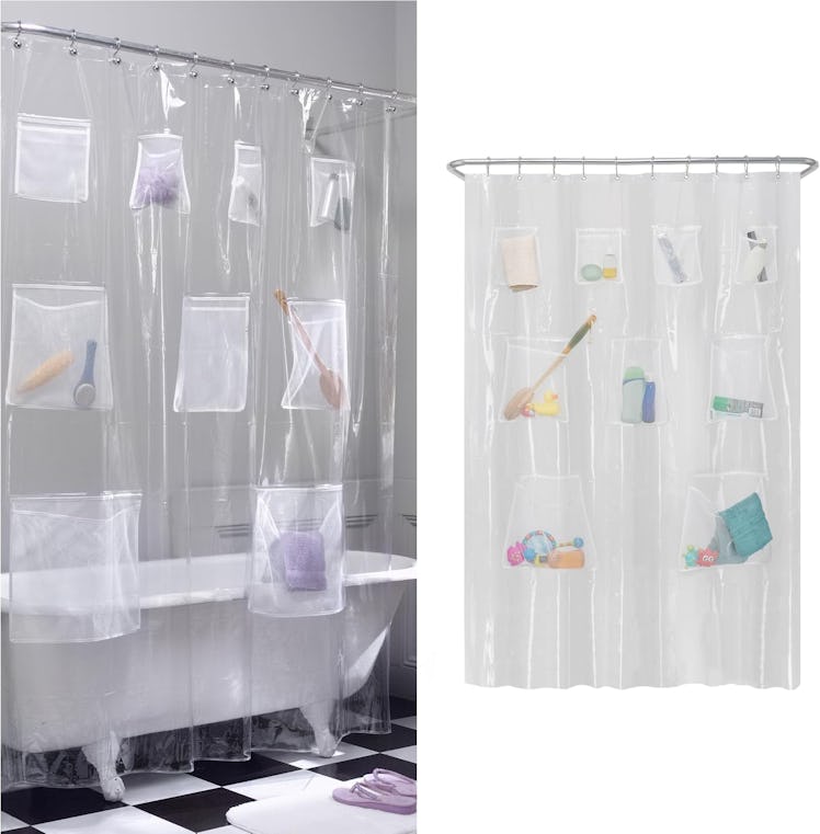 Zenna Home Shower Curtain with Pockets