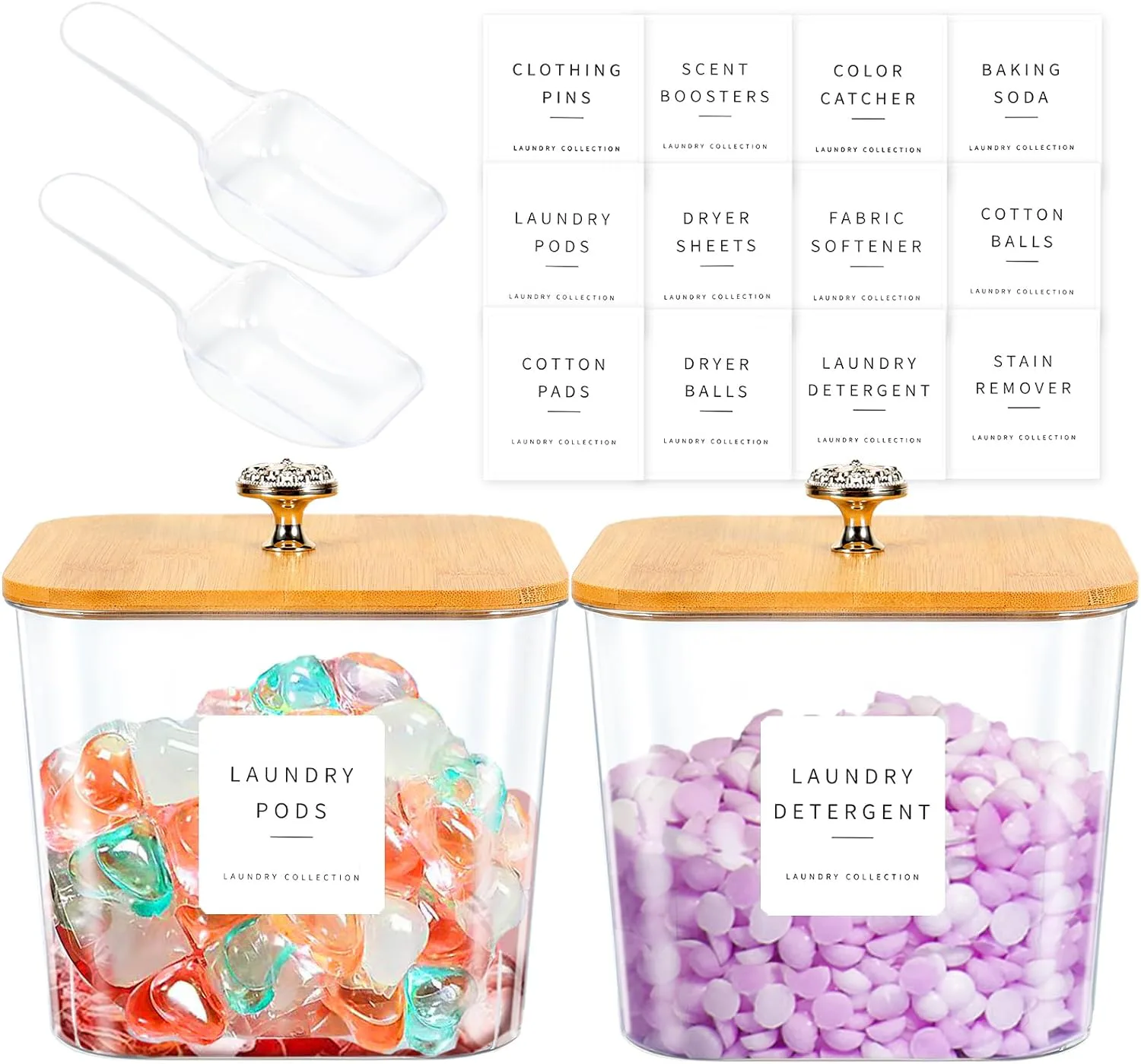 POLRAI Laundry Room Storage Containers (2-Pack)