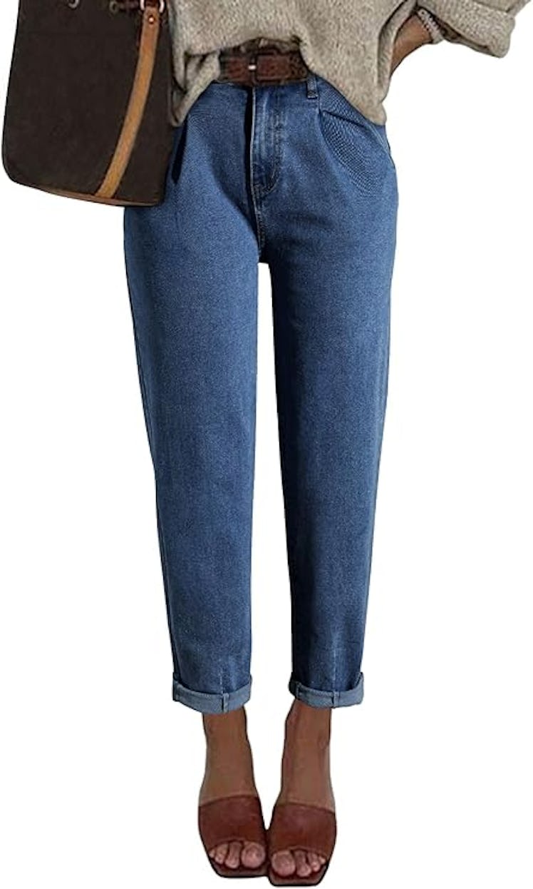 EVALESS High-Waisted Baggy Jeans