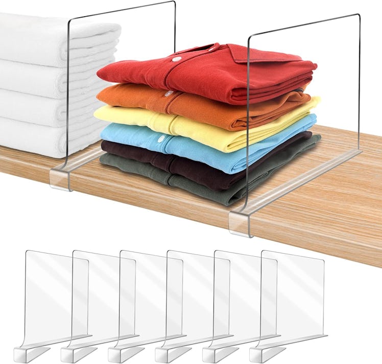 Acrylic Shelf Dividers (6-Pack)