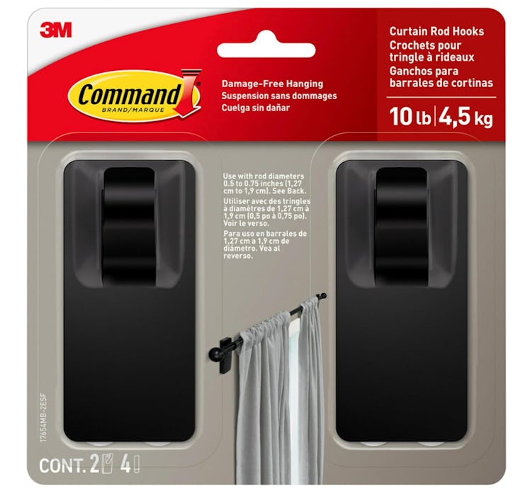 Command Curtain Rod Hooks (2-Pack)