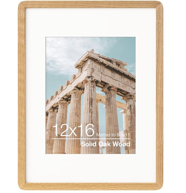 FLYJOE Solid Oak Wood Picture Frame