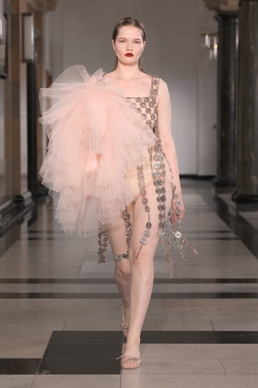 A model walks the runway during Simone Rocha RTW Spring 2025 as part of London Ready to Wear held at...