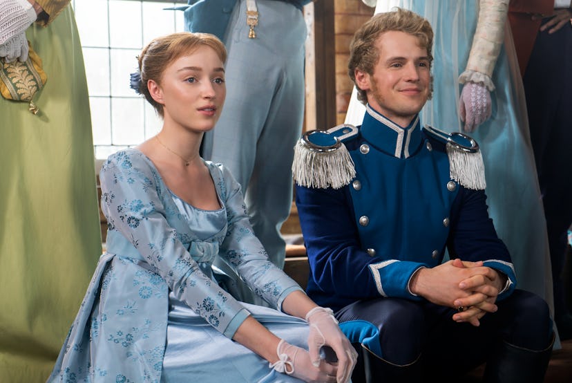 Daphne and Prince Friedrich on Bridgerton. Photo via Netflix