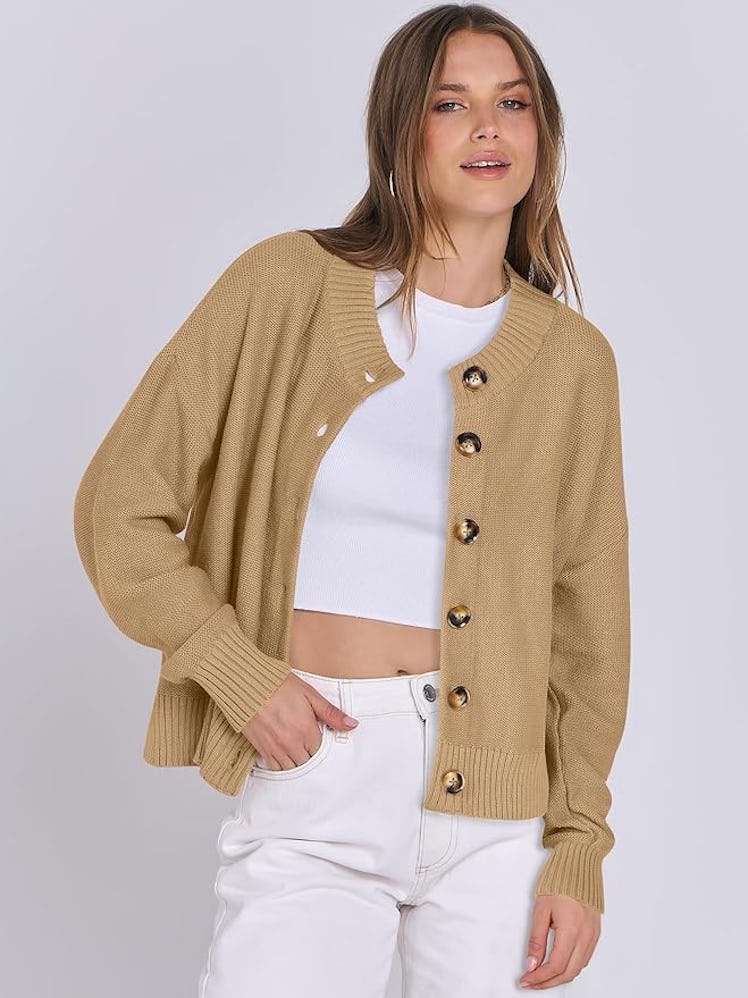 ANRABESS Button Down Cardigan Sweater