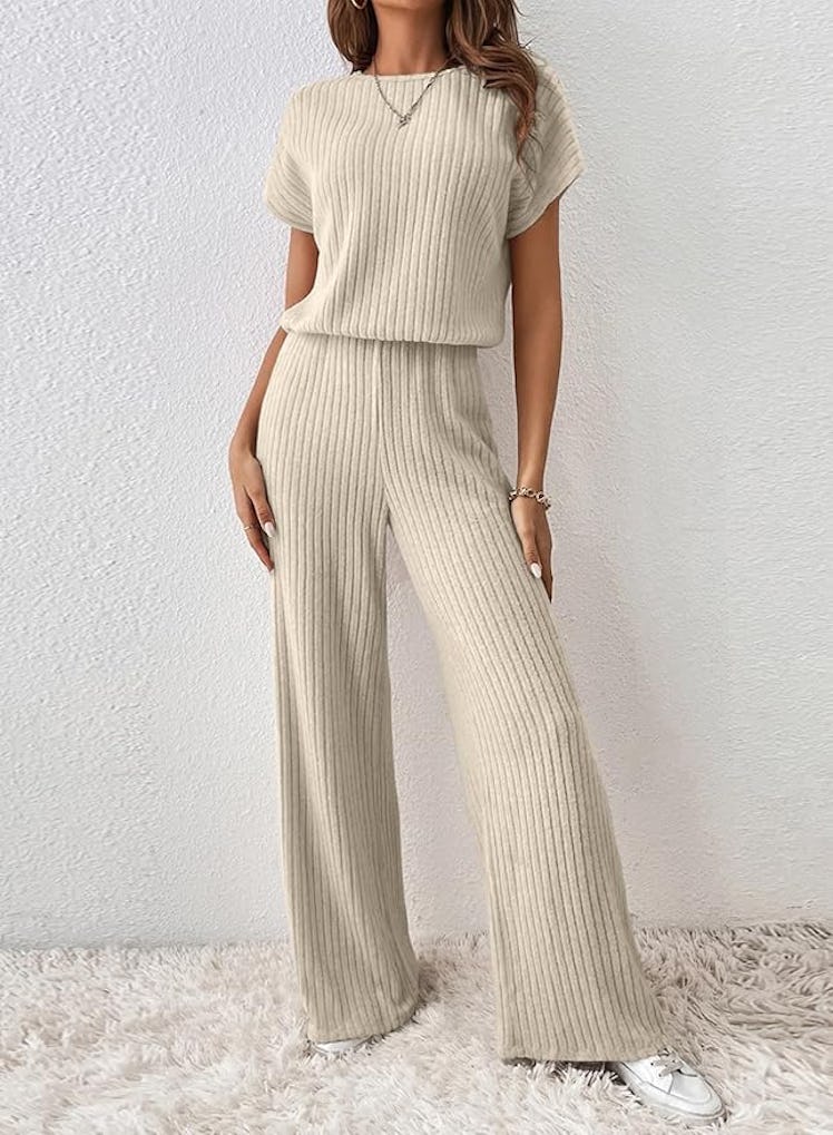 Happy Sailed Ribbed Jumpsuit