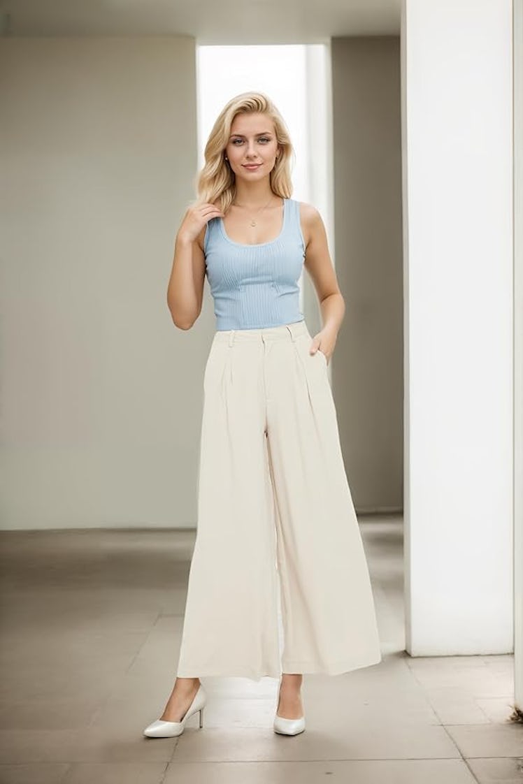 Tronjori Wide Leg Trousers