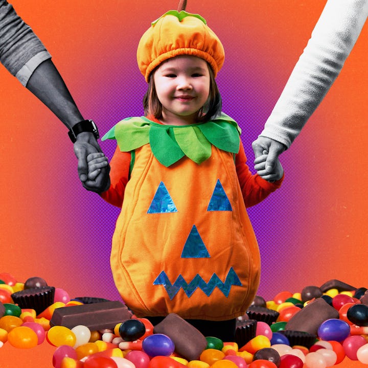 How to split Halloween when you are divorced and have little kids.