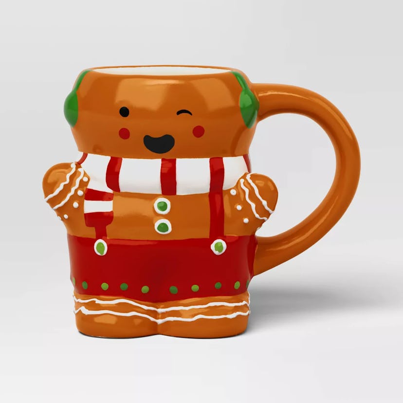 9oz Christmas Earthenware Gingerbread Mug