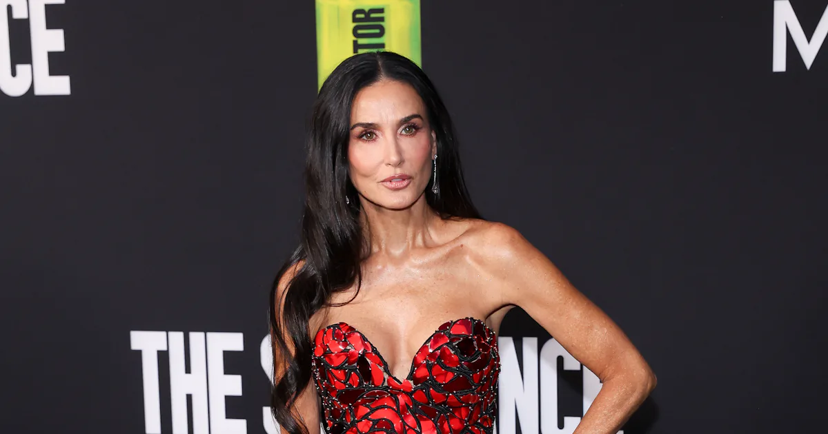Demi Moore's 'The Substance' Premiere Dress Invents a New Way to Method ...
