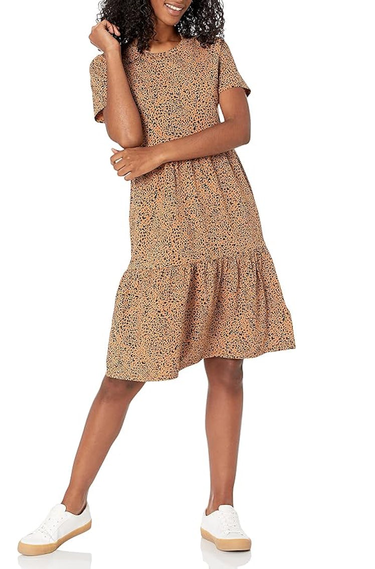 Amazon Essentials Crewneck Tiered Dress