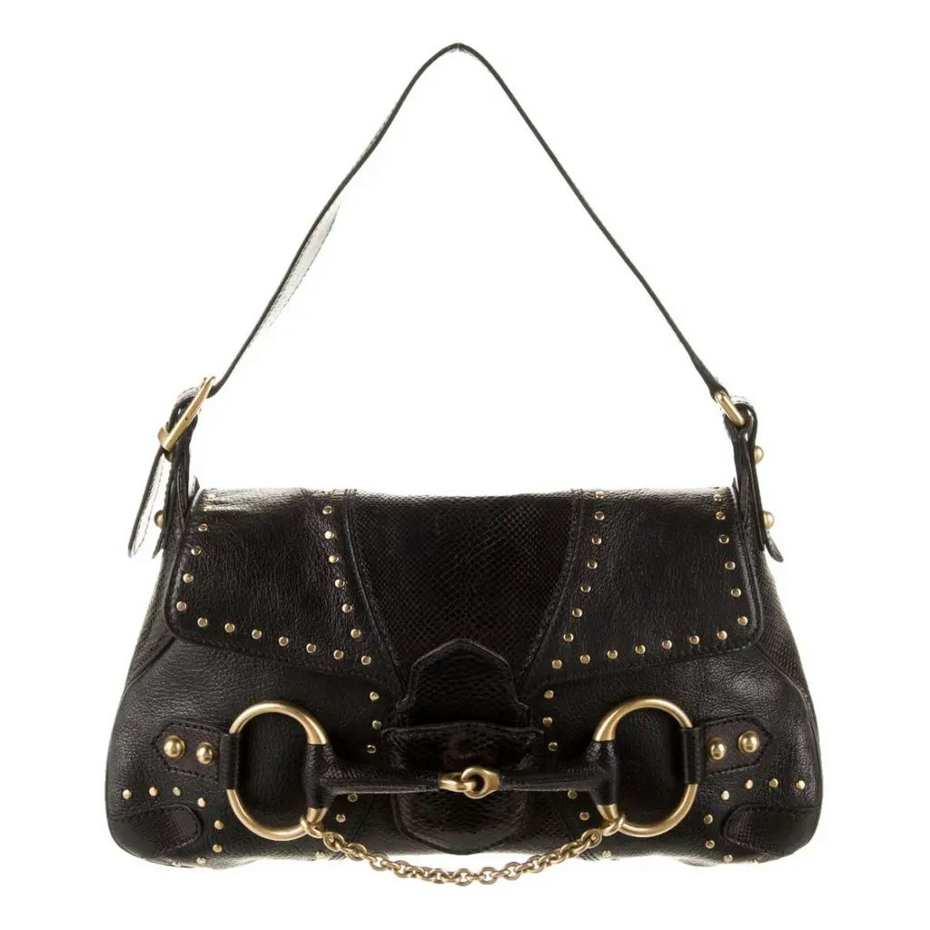 Gucci Horsebit Chain Leather Handbag