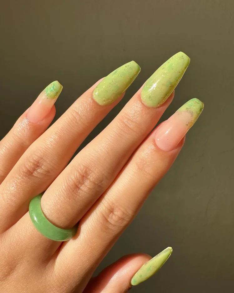 10 Homecoming Nail Ideas With A Brat Autumn Twist 10 Homecoming Nail Ideas With A Brat Autumn Twist