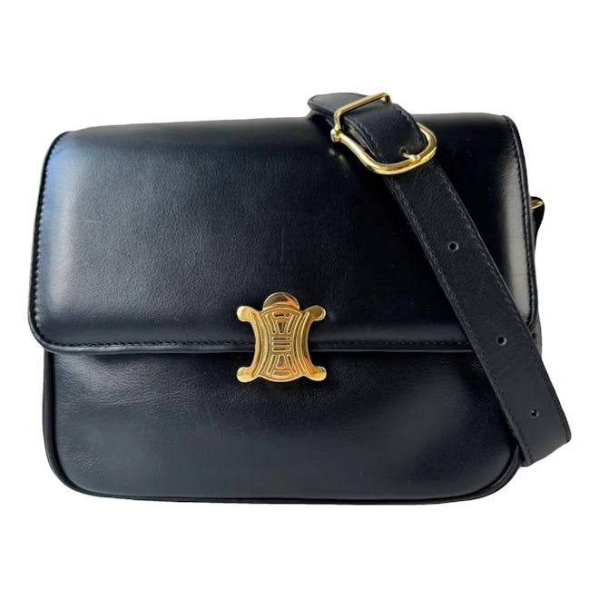 Celine Triomphe Leather Handbag