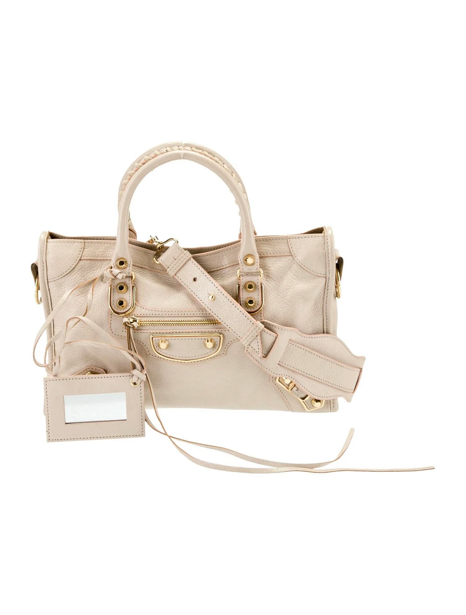 Balenciaga Leather Motocross City Metallic Edge