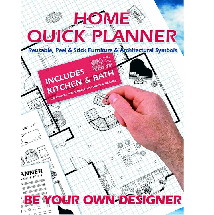 Home Quick Planner: Reusable, Peel & Stick Furniture & Architectural Symbols