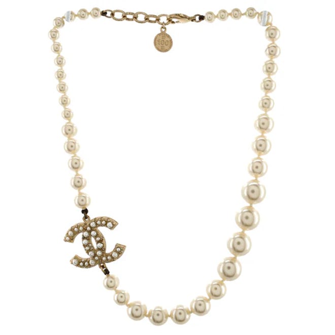 Chanel CC 100th Anniversary Short Necklace Metal