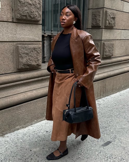 How to wear black and brown together