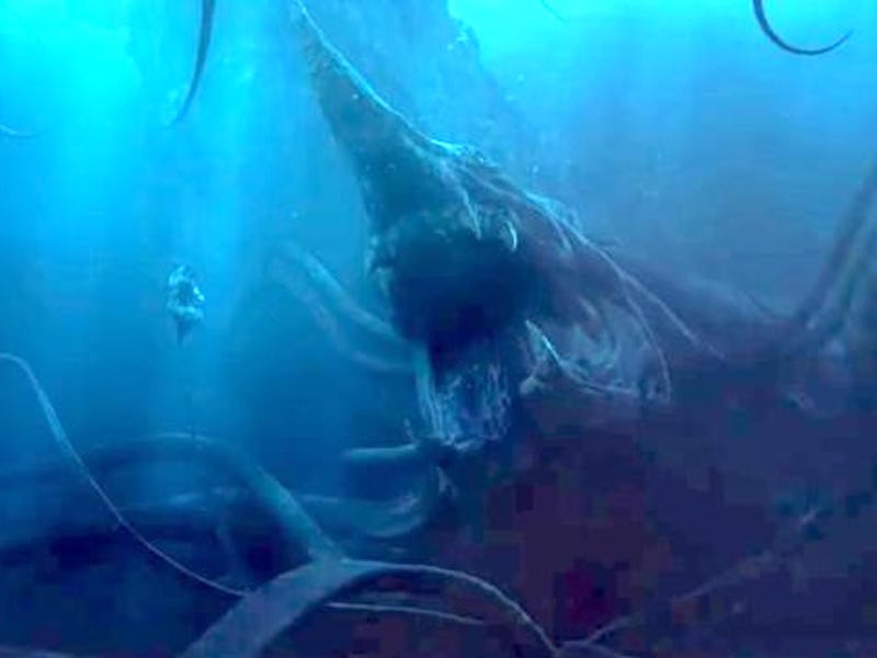 The sea worm in 'Rings of Power.'