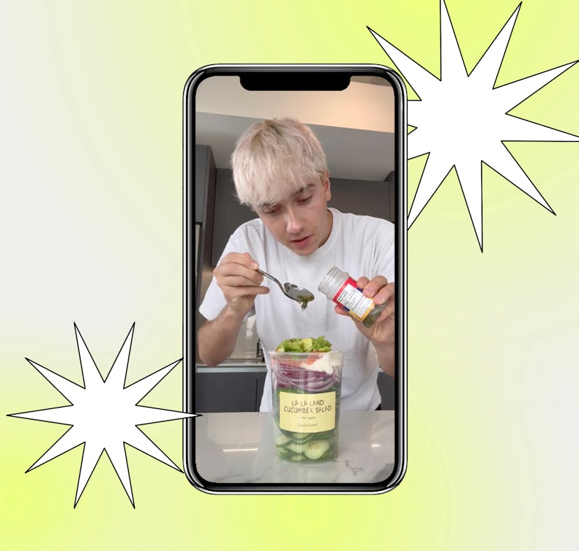 I tried Logan Moffitt's viral cucumber salad from La La Land Cafe.