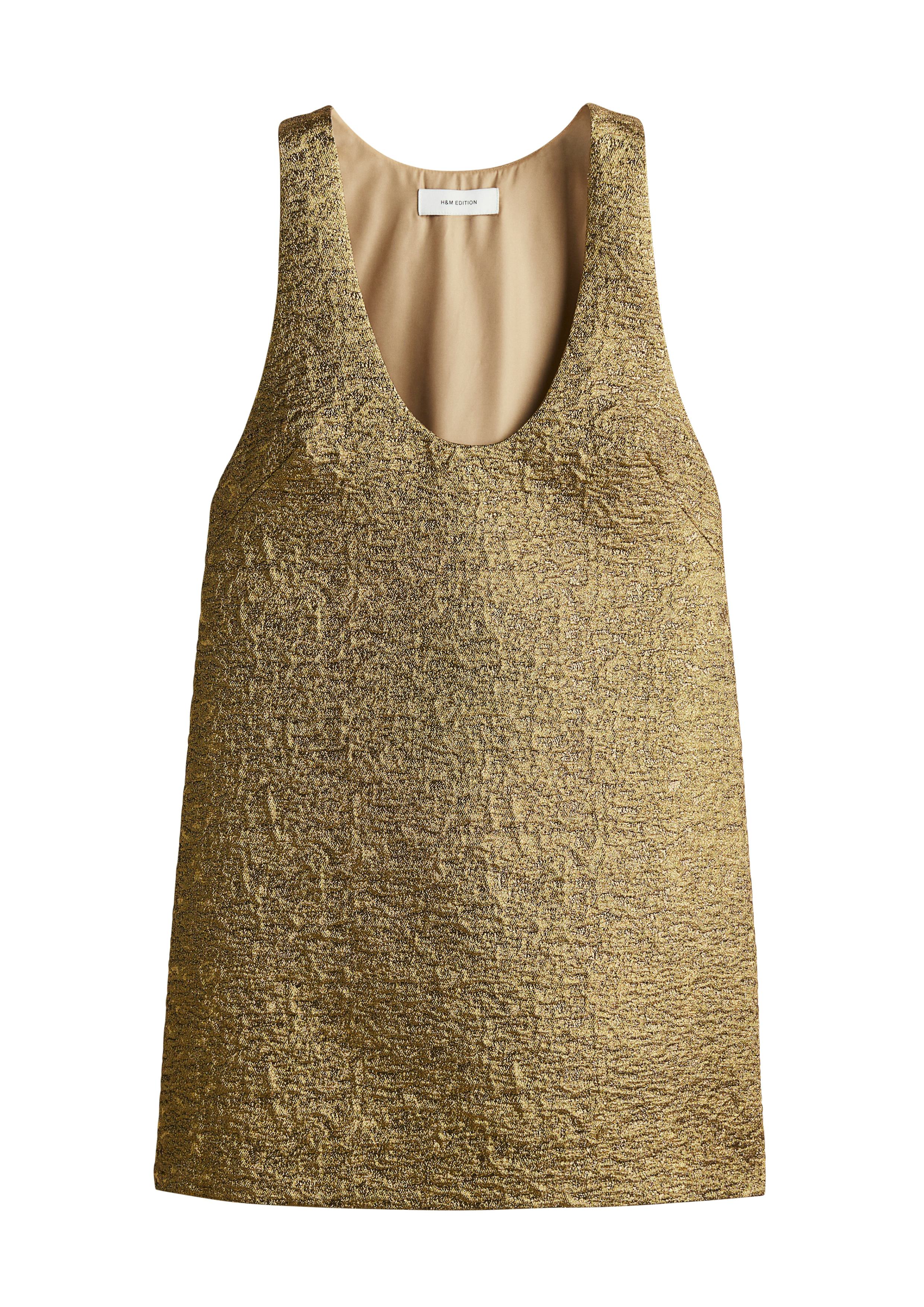 Shimmery Jacquard-Weave Dress