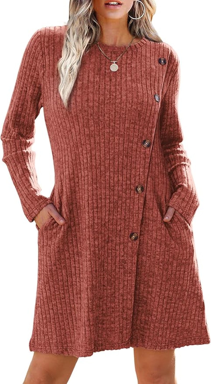 Saloogoe Tunic Sweater Dress