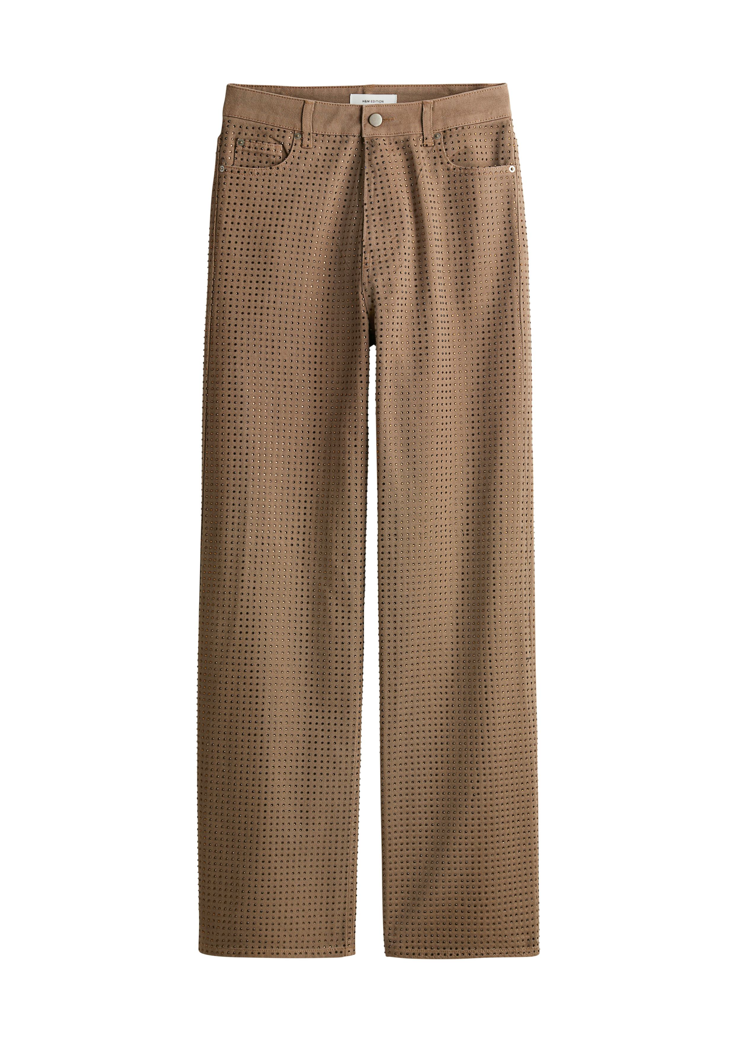 Rhinestone-Embellished Jeans