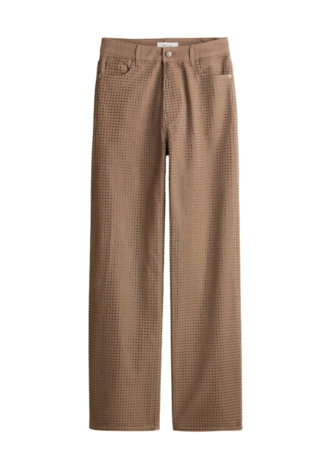 Rhinestone-Embellished Jeans