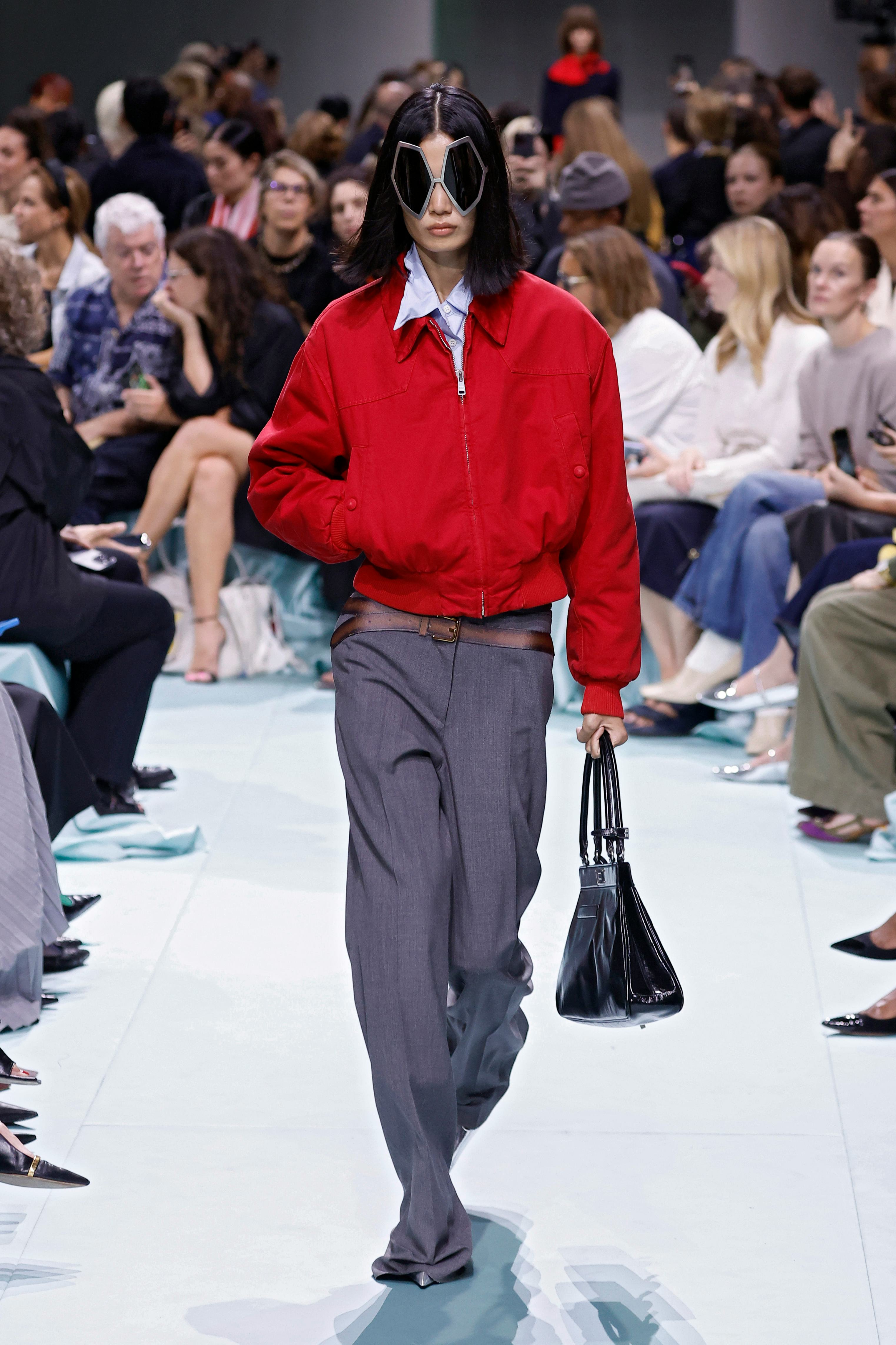 At Prada Spring 2025, a Mashup of Eras & Elegance With Edge