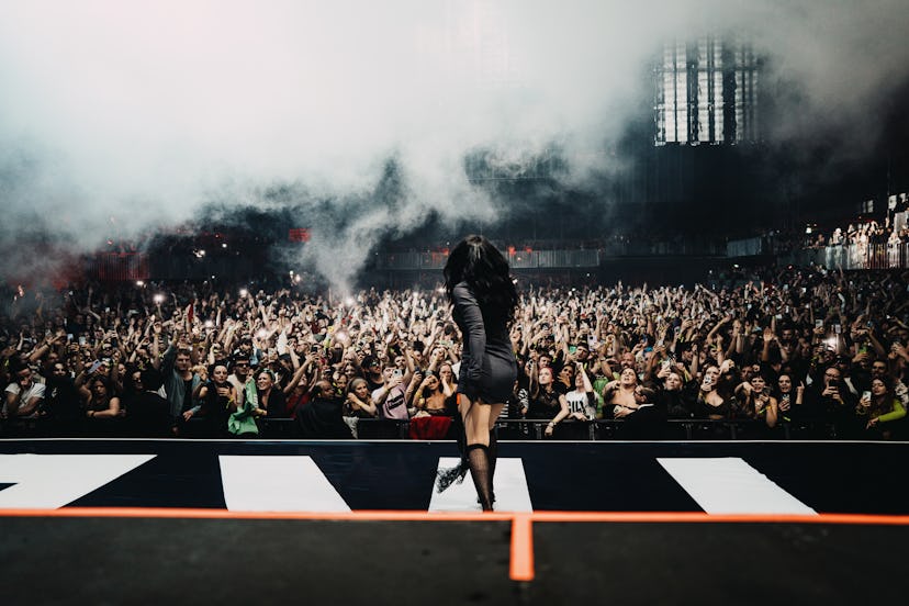 Charli XCX performs in London for H&M’s new campaign.