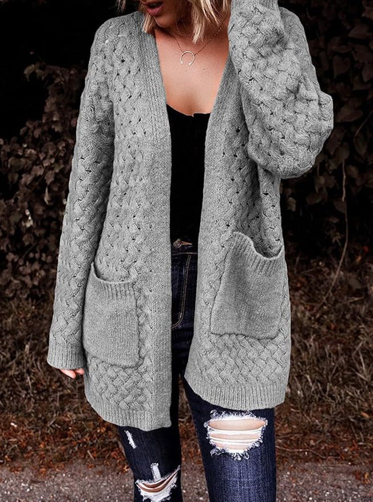 Dokotoo Open Front Chunky Cardigan
