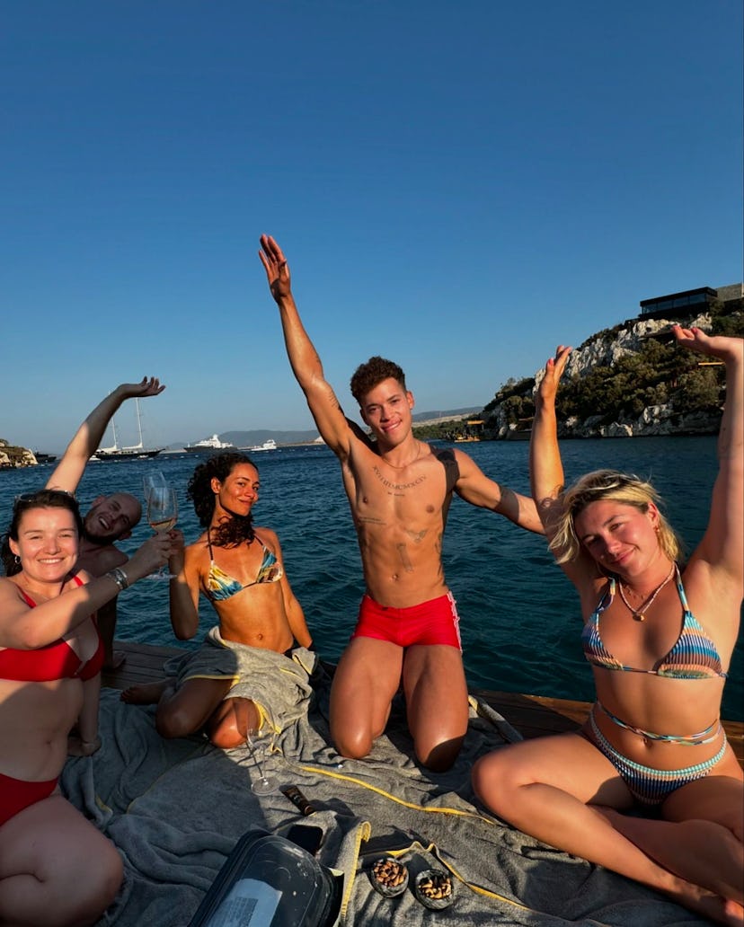 Florence Pugh wore a string bikini on vacation in Turkey.