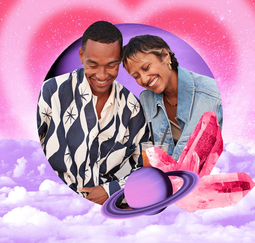 a couple on a date to a psychic