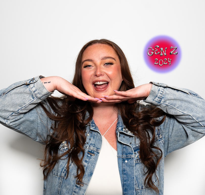 Grace O'Malley poses with her head resting on her hands