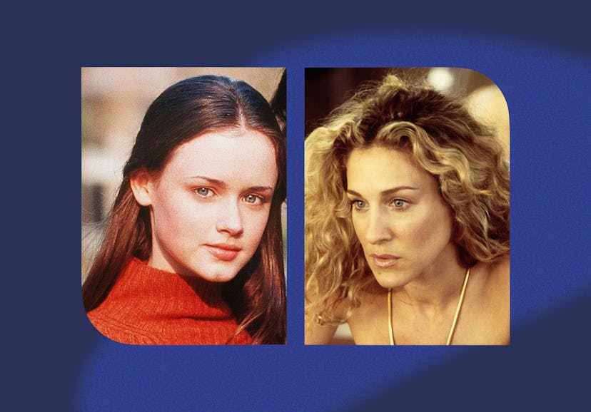 Rory Gilmore and Carrie Bradshaw. Photos via Shutterstock