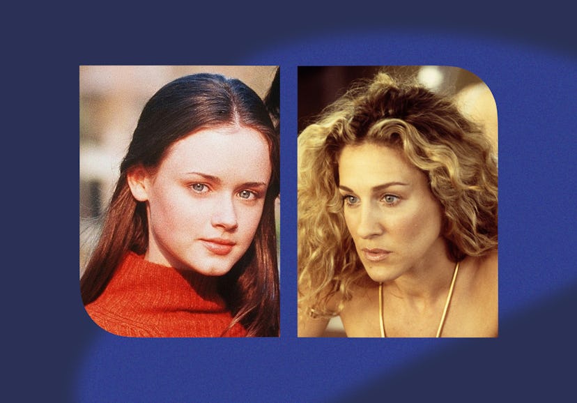Rory Gilmore and Carrie Bradshaw. Photos via Shutterstock