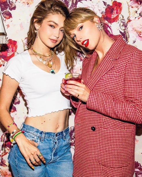 Taylor Swift & Gigi Hadid matching trench coats