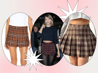 You can shop for dupes of Taylor Swift's go-to fall bottom, a plaid mini skirt.