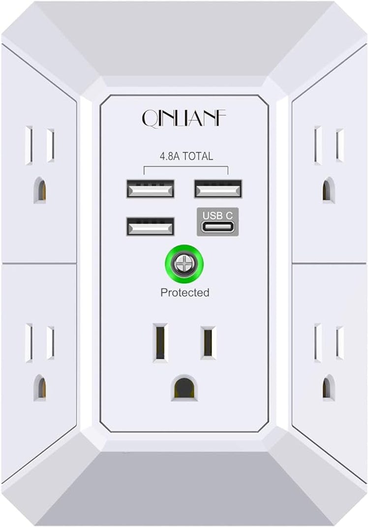 QINLIANF 5-Outlet Extender & Surge Protector