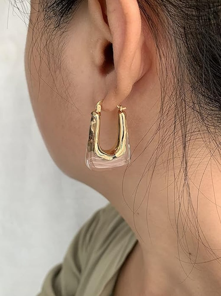 Yeslady Acrylic Hoop Earrings