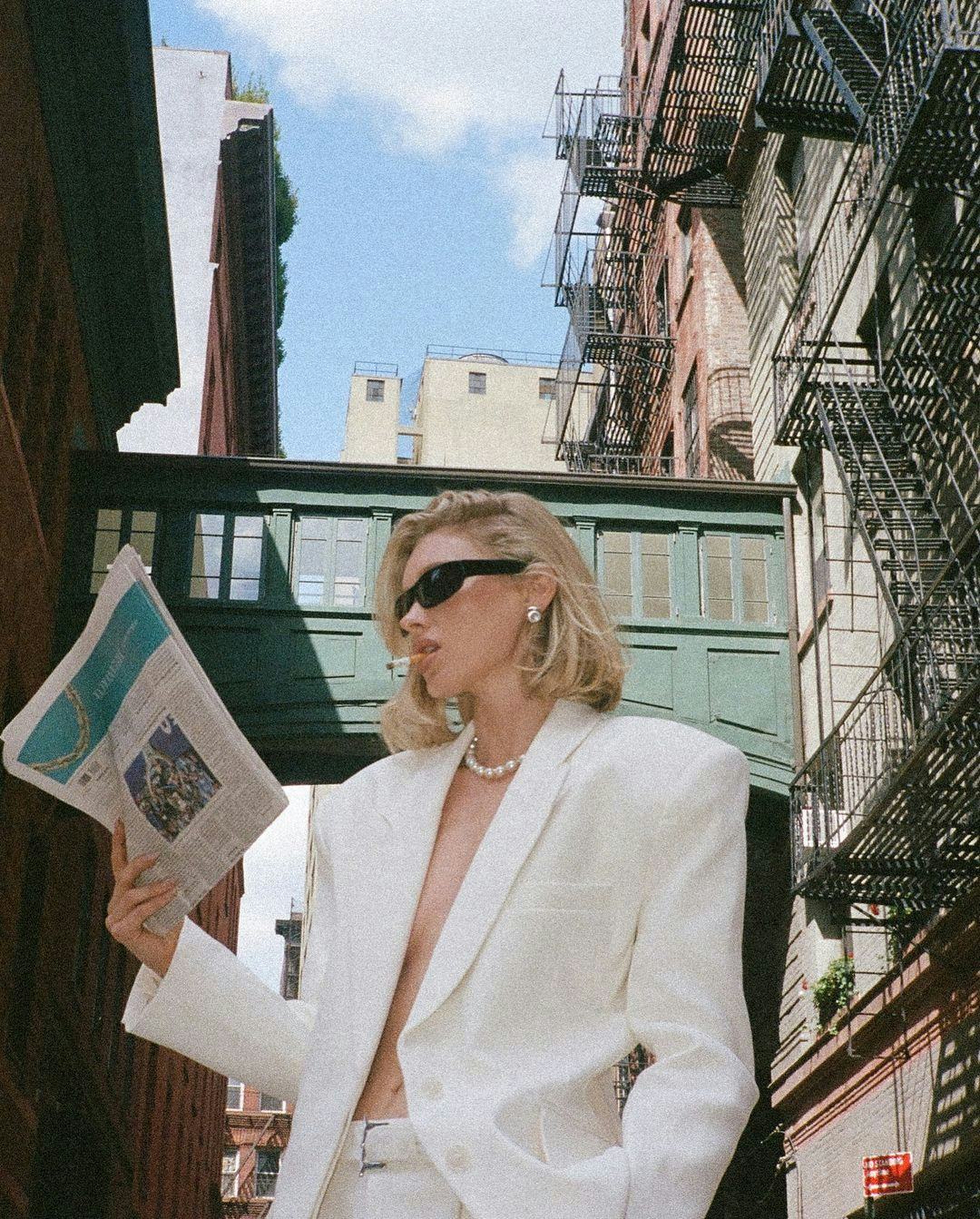 Elsa Hosk stars in a new campaign for Helsa Studio.