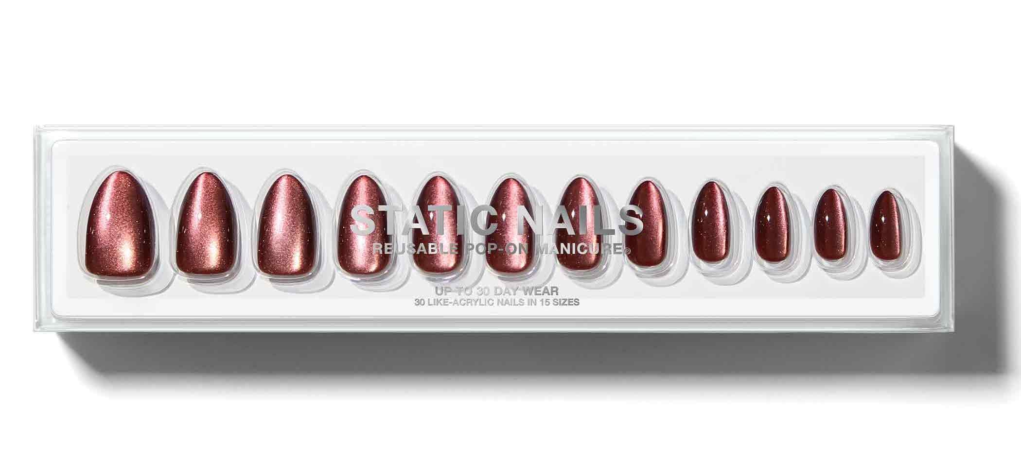 Reusable Pop-On Manicures® in Influenced Almond