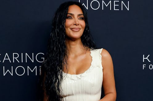 Kim Kardashian wore a plunging outfit on Instagram.