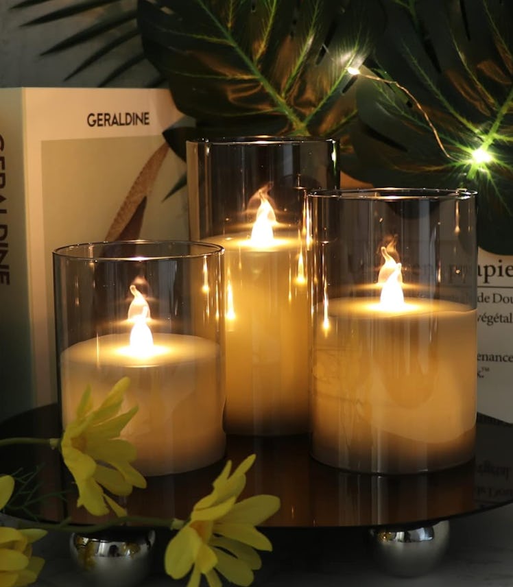 GenSwin Flameless Candles (Set of 3)