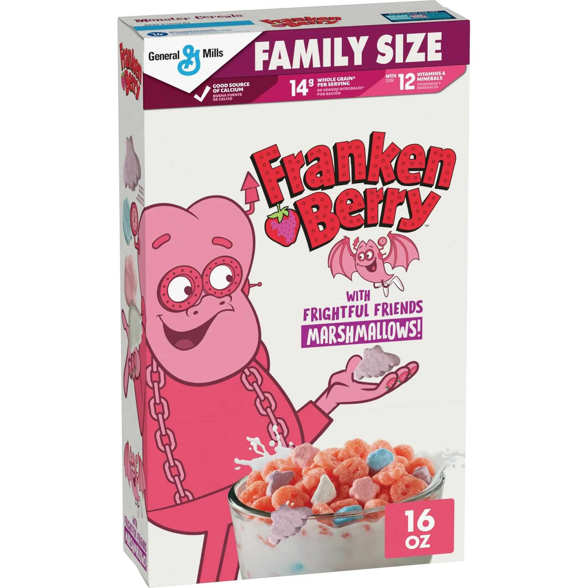 Franken Berry Cereal with Frightful Friends Marshmallows
