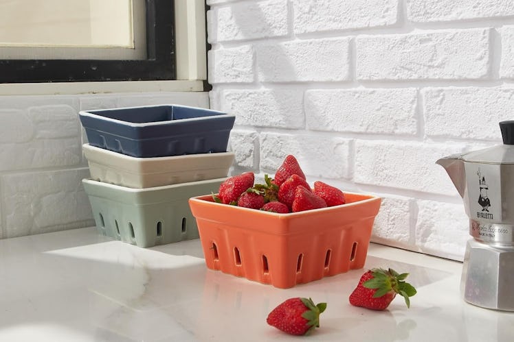 ONEMORE Ceramic Berry Baskets (Set of 2)