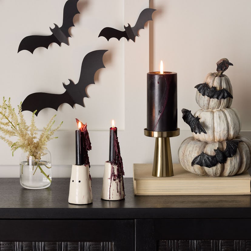 Adhesive Bats Halloween Decor 24 Pack