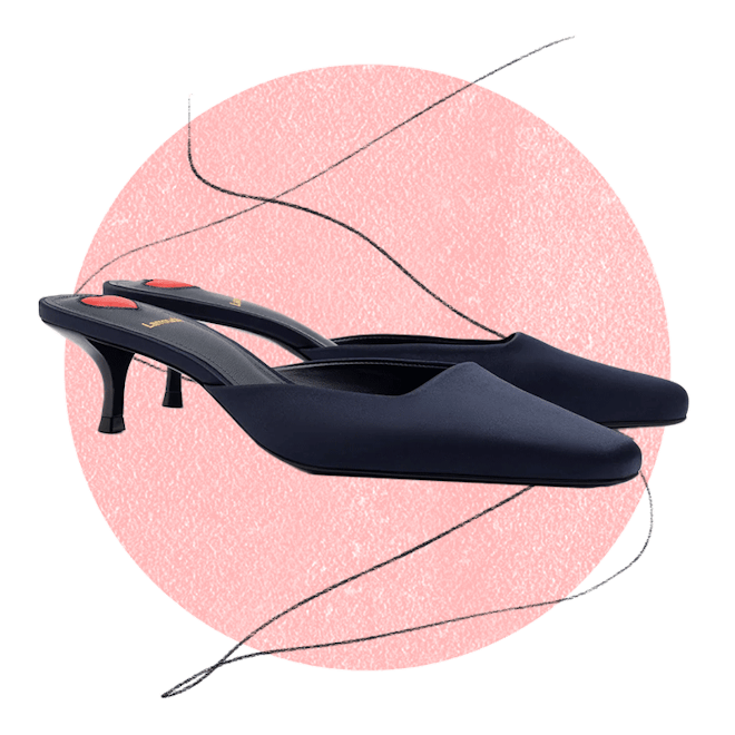 Amal Mule In Ocean Satin